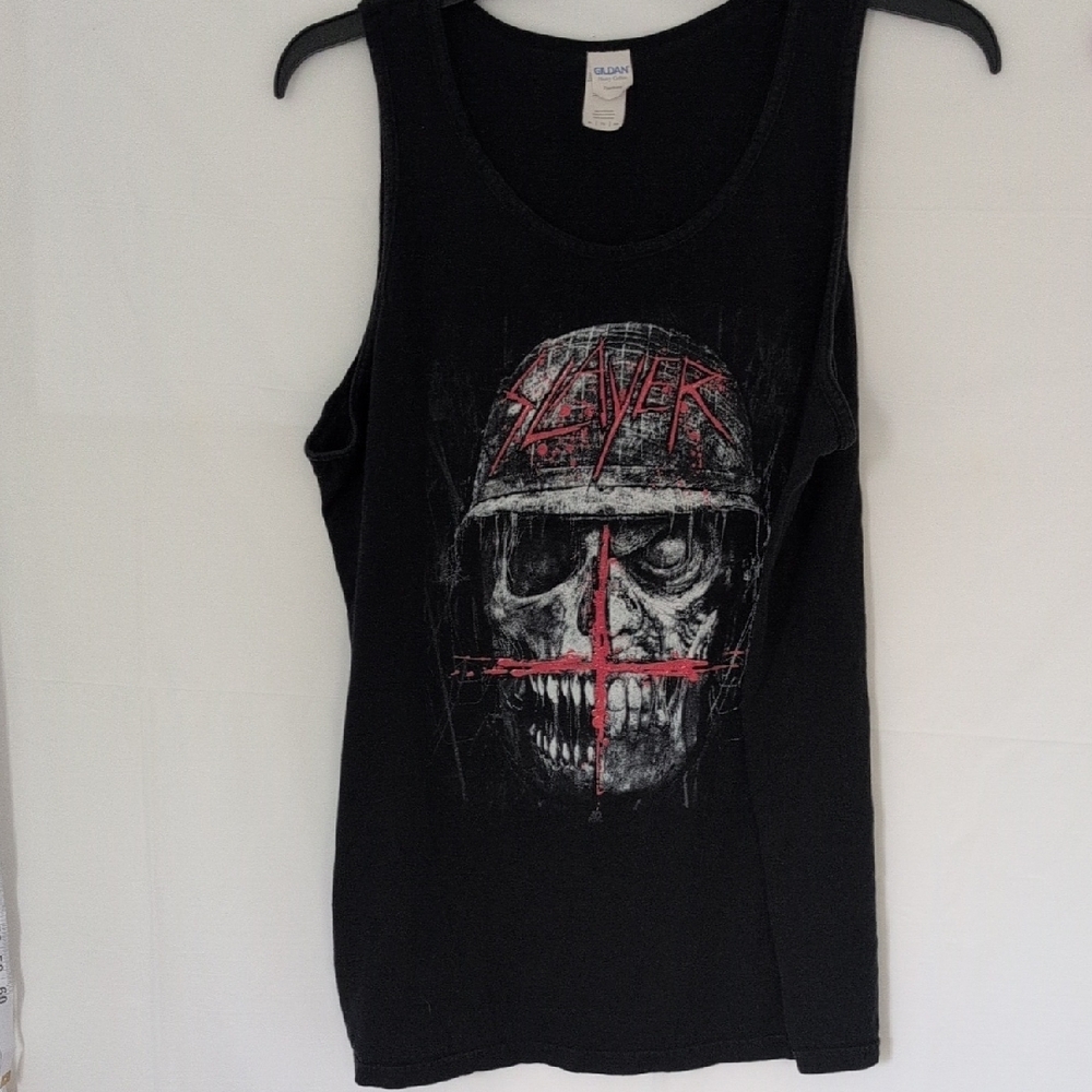 Black Graphic Tank Top